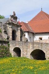 Wall Mural - Entrance to the castle Wisnicz, Poland