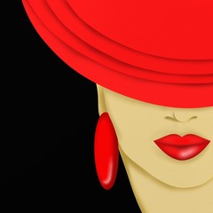 Poster - cappello rosso