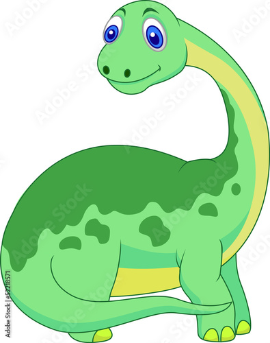 Obraz w ramie Cute dinosaur cartoon