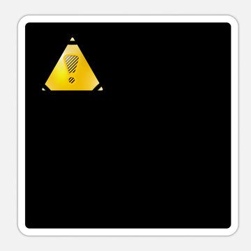 text box with exclamation mark