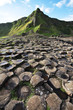 Giant's Causeway stones and mountain