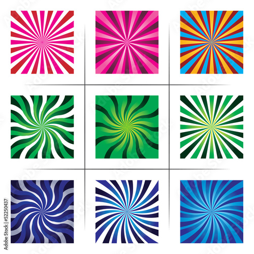 collection of abstract backgrounds - 52250437