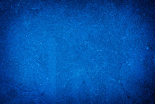 Abstract Blue Background Of Elegant Dark Blue Vintage Grunge