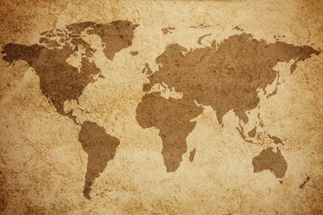 Plakat mapa świata