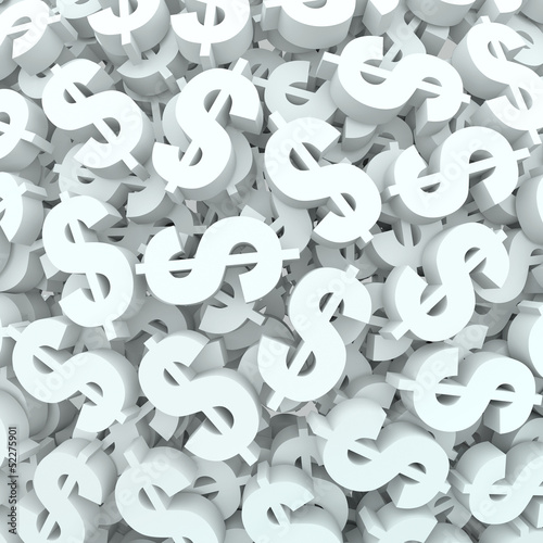 Fotografia, Obraz Currency Money Background Dollar Signs Finance