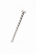 Metal nail on white, clipping path