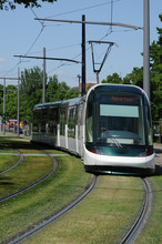 France, Tramway In European Parliamant Distric Of Strasbourg