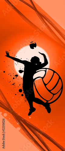Plakat na zamówienie Volleyball background