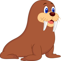 Poster - Cute walrus cartoon