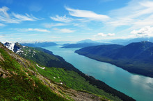 Gastineau Channel View From Mt Roberts Juneau Alaska