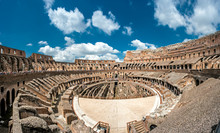 Colosseum Or Coloseum Architecture Interior Inside At Rome Italy