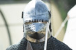 helmet of medieval knight
