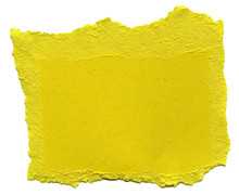 Yellow Fiber Paper - Torn Edges
