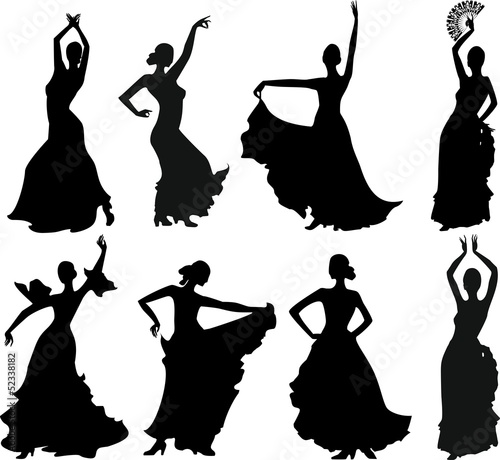 osiem-sylwetki-tancerki-flamenco