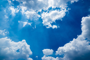 Silver lining with cloud formation that look like a bird