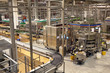 Conveyor. Food industry, interior of brewery