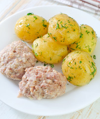 Poster - potato and cutlets