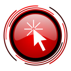 Fototapete - click here icon