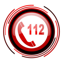 Fototapete - emergency call icon