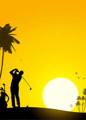 Wall Mural - Golf background