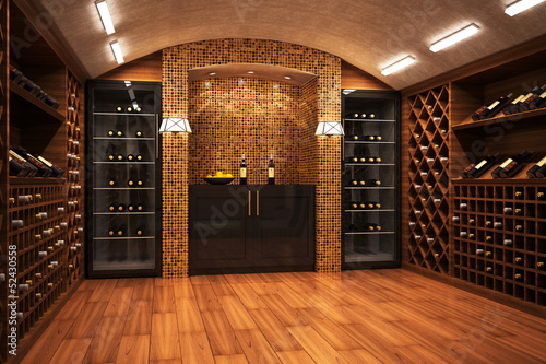 Nowoczesny obraz na płótnie Wine cellar