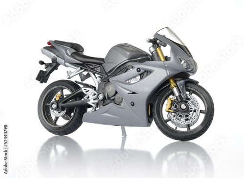 Naklejka nad blat kuchenny Motorcycle on white background