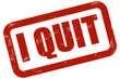 © Daniel Ernst - Grunge Stempel rot I QUIT