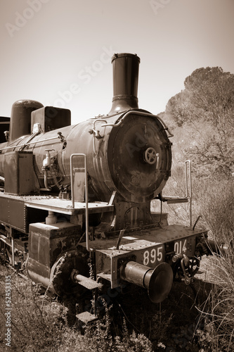 Naklejka na meble Old Train Locomotive