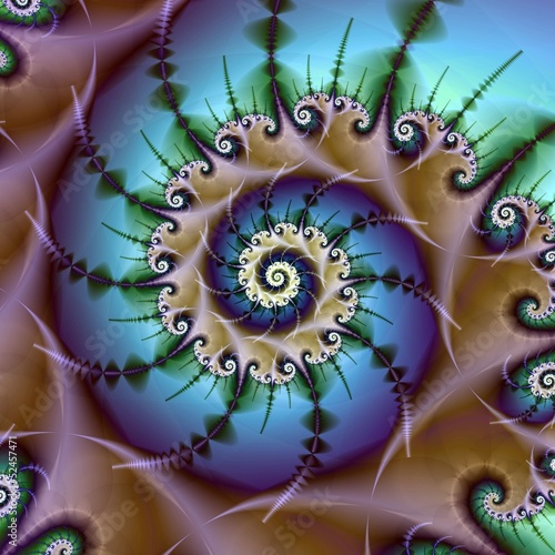 Abstract fractal background - 52457471