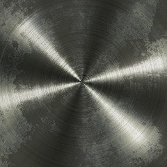 Wall Mural - Grunge steel metallic plate