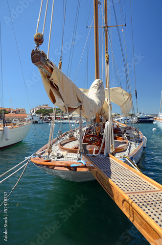 Naklejka - mata magnetyczna na lodówkę Segelschiff in St. Tropez