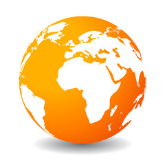Wall Mural - vector earth icon