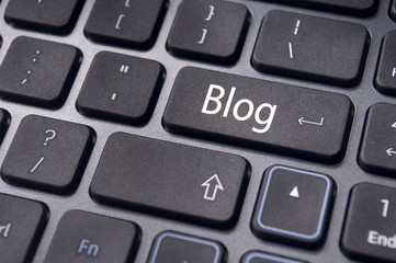 blog concepts, message on keyboard