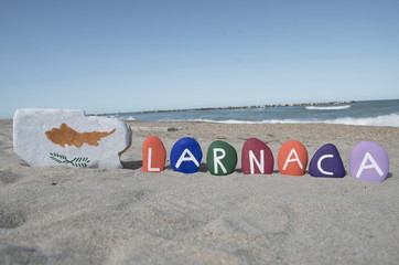 Wall Mural - Larnaca, Cyprus, on colourful stones