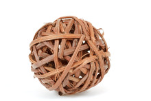 A Decorative Wicker Wooden Balls