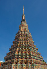 Old pagoda in Wat Pho, Thailand