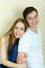 Wall Mural - Cheerful couple