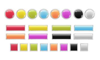 Web Buttons Vector Set