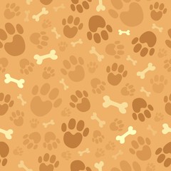 Dog theme seamless background 1