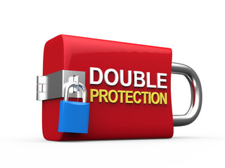 Sticker - Double Protection Padlock