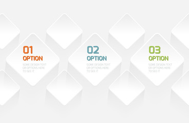 Aufkleber - Modern Origami style options banner