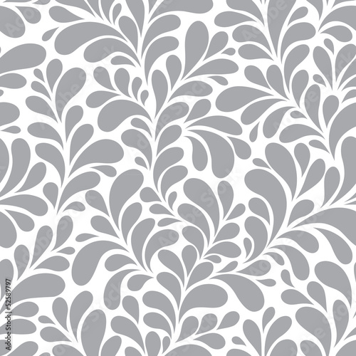 Obraz w ramie Seamless floral background