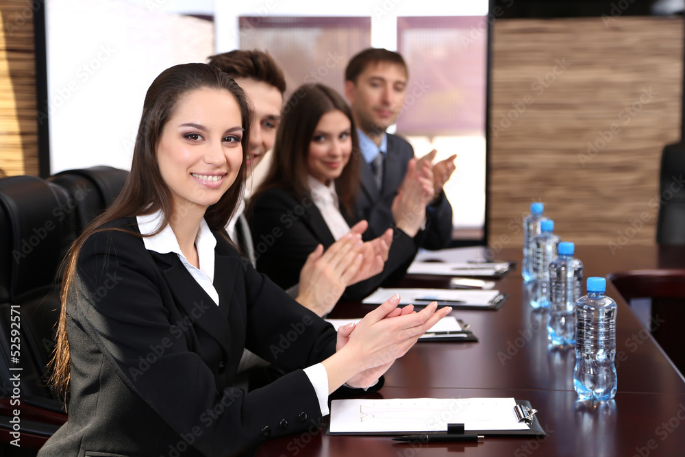 Business people working in conference room