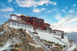 Potala Palace in Lhasa ( Tibet ) with beautiful sky