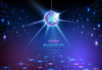 Wall Mural - disco ball background