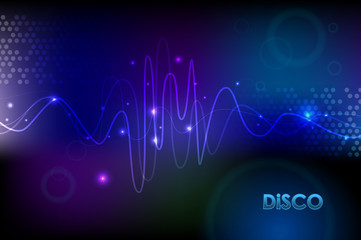 Wall Mural - abstract disco background