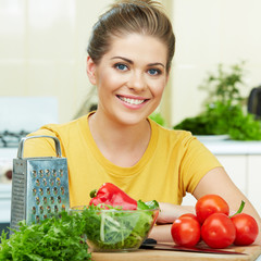 Woman in kitchen