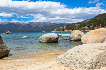 Canvas Print - Lake Tahoe beach