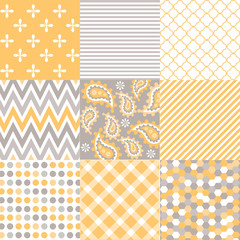 Sticker - seamless  patterns with fabric texture