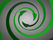 © EZ2LA - Spiral Arrows Green